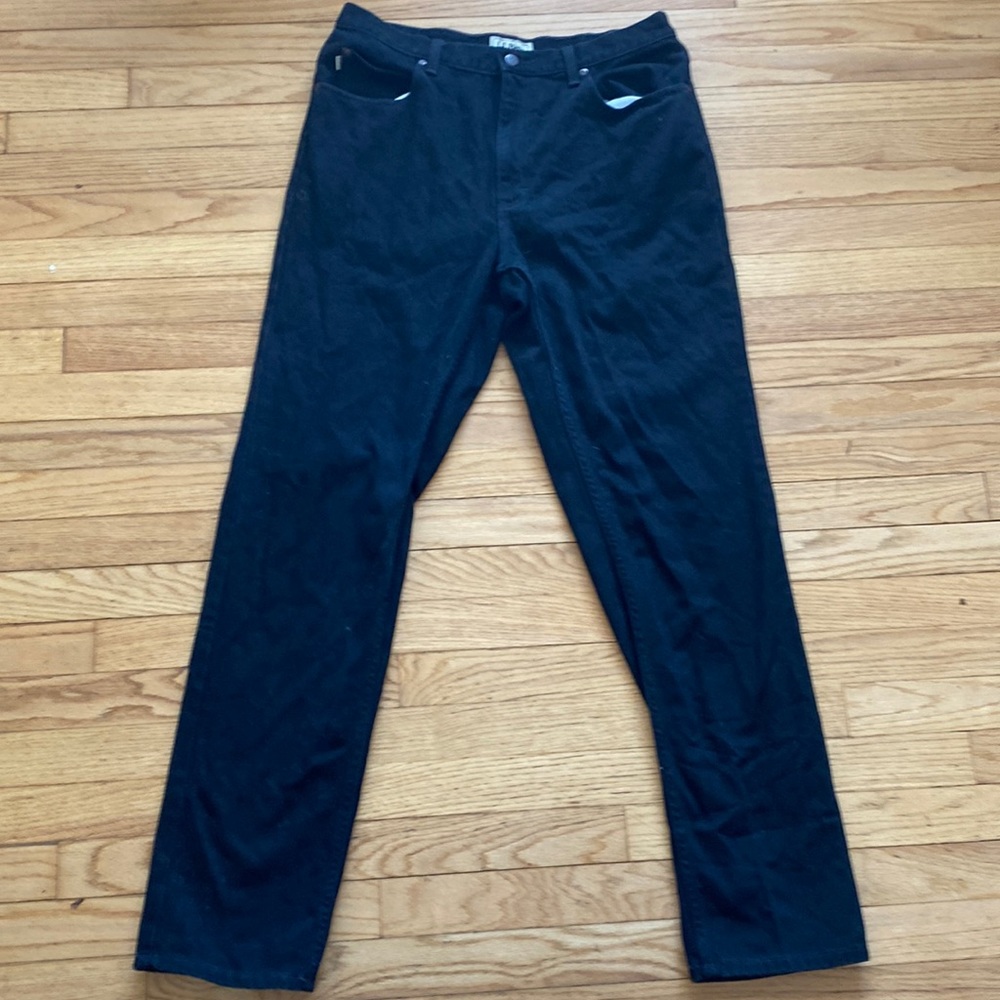 L.L.Bean Black Jeans 100% Cotton Size 34 34